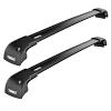 Thule WingBar Edge Black Roof Rack For Fiat 500X  5 Door Wagon with Solid Roof Rails 2016 Onward