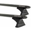 Rhino-Rack JA9580  Vortex Bars Black RCH 2 Bar System  Front/Middle Roof Rack For Toyota Land Cruiser  100 series 1998 to 2007