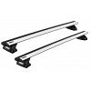 Thule WingBar Evo Silver Roof Rack For Mitsubishi Eclipse Cross  5 Door Wagon with Solid Roof Rails 2017 Onward