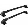 Thule WingBar Edge Black Roof Rack For Ford Focus  4 Door Sedan and Hatchback without guide hole points in door frame 2011 to 2018 