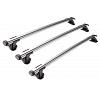 Yakima Through Bars  3 Bar System Roof Rack For Toyota Prado  150 Series with Fixed Points 2009 Onward