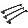 Yakima Through Bars Black  3 Bar System Roof Rack For Toyota Prado  120 Series with Fixed Points 2003 to 2009
