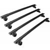 Yakima Through Bars Black  4 Bar System Roof Rack For Mercedes Benz Sprinter Van  Van   SWB Low Roof with Fixed Points 2006 Onward