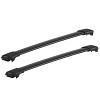 Yakima Rail Bars Black Roof Rack For Porsche Cayenne   5 Door with Roof Rails 2010 to 2017